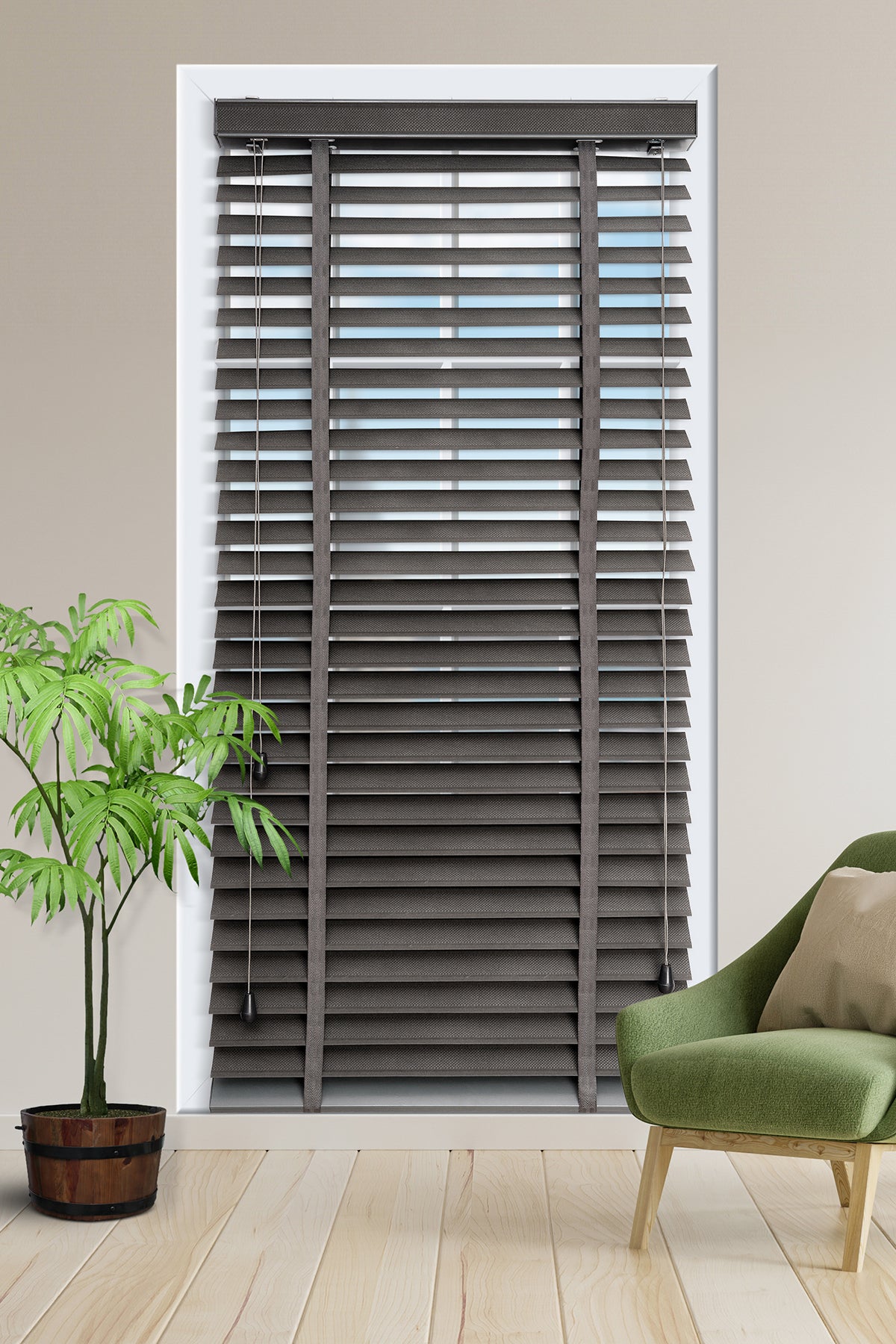 Fabric Window Blinds – Light Filtering Shades for Living Room & Office